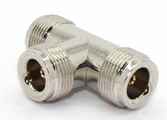 Radio frequency feeder connector N mother-to-N mother 10% Erconnector High frequency feeder connector 50 European three-way head