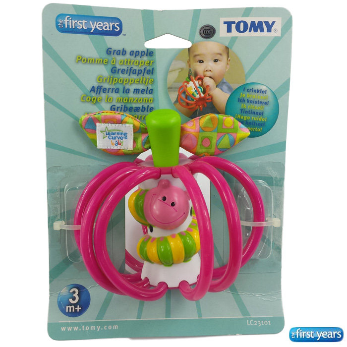 USA The first yearsFoecki baby hand grips with apple tooth rubber rocking the soft grinding tooth toy-Taobao