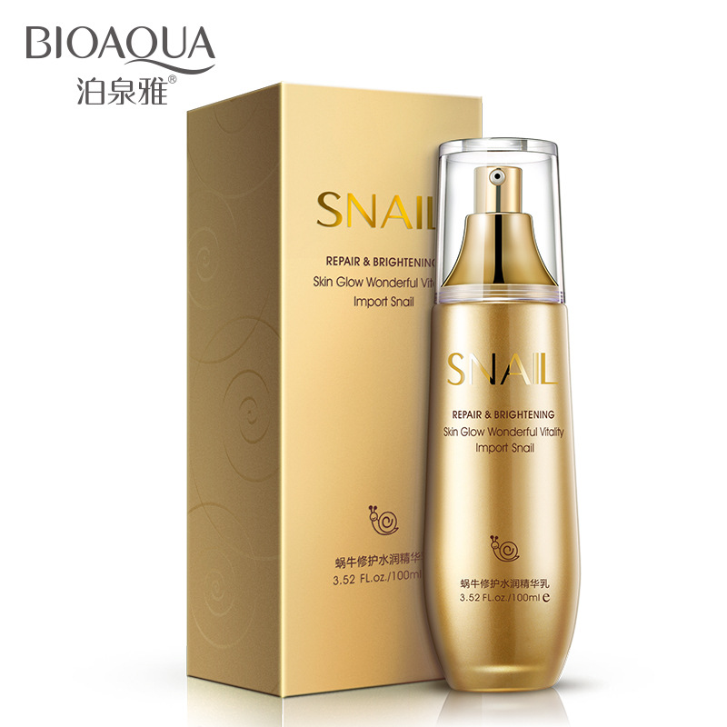 Boquanya snail repair moisturizing essence milk oil control brighten skin tone moisturizing moisturizing