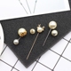 Hàn Quốc ngọc trai trâm cài hoa áo len nữ áo len nhỏ pin cardigan đơn giản phù hợp với đồ trang sức huy hiệu pin ghim cài áo vest Trâm cài
