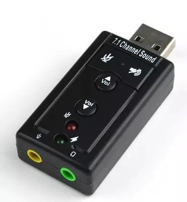 7 1 USB sound card Independent sound card external sound card USB sound card support Win7 Drive-free and Plug-play