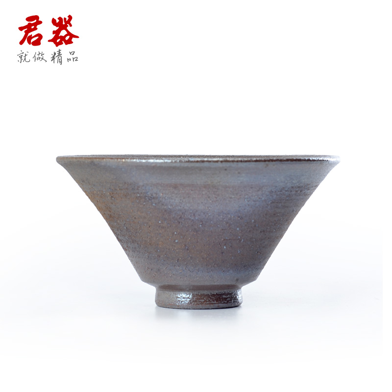 Jun ware bank up to burn masters cup pure manual coarse pottery tea natural metal glaze hat cup CS09 sample tea cup