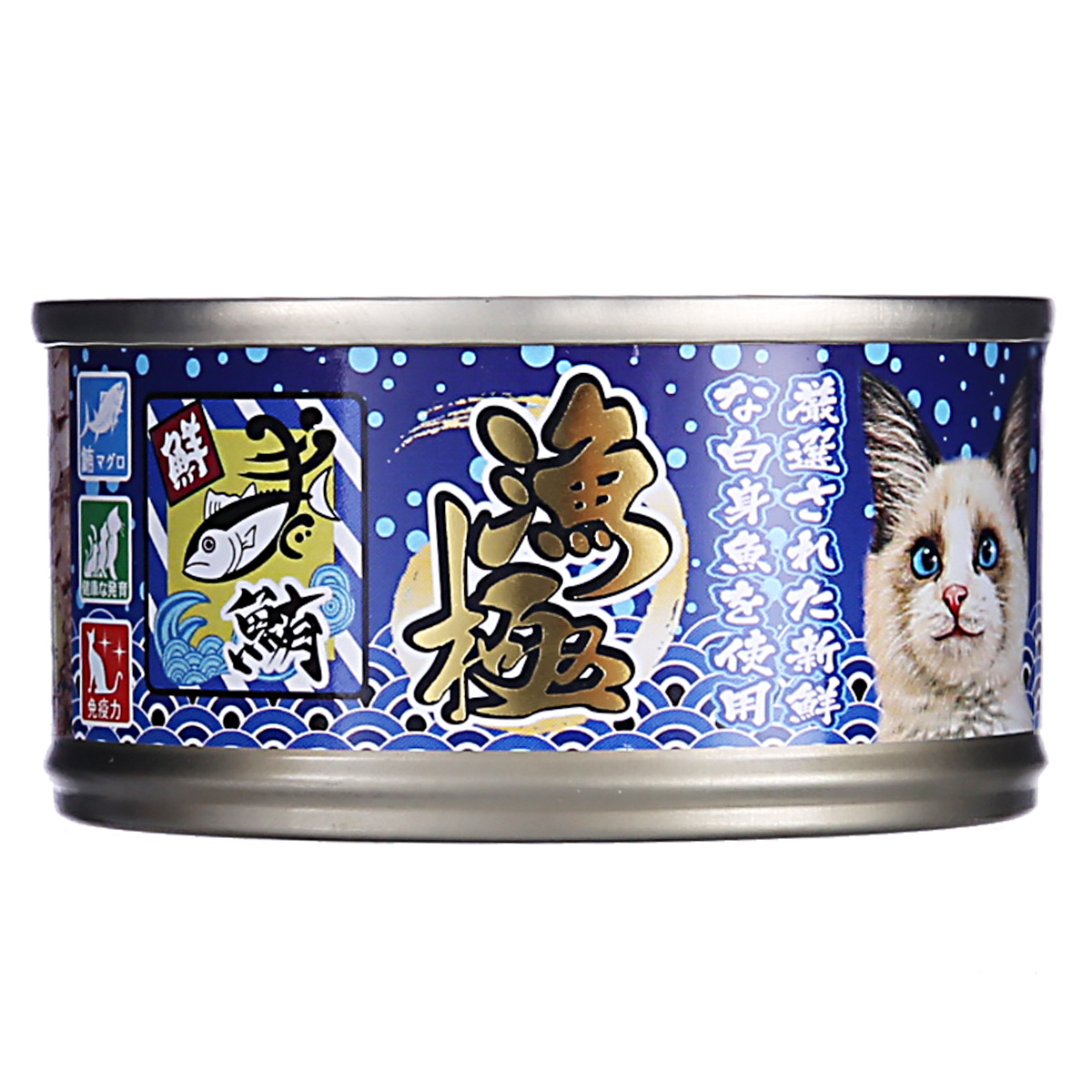 波奇网 宠物猫罐头湿粮 渔极-金枪鱼块黄鳍80g AY21拌饭猫零食