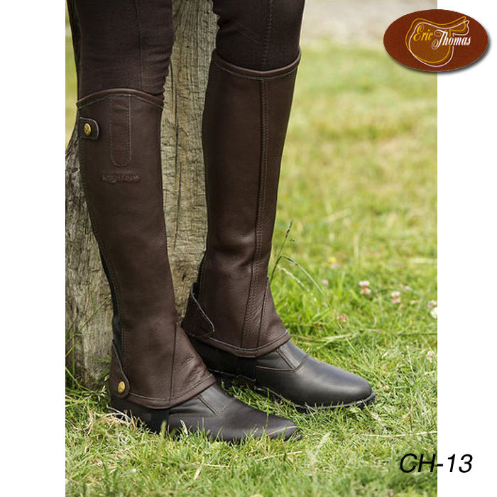 Import France THOMAS SOFT BULL LEATHER EQUESTRIAN PROTECTION LEG PROFESSIONAL RIDING GUARD LEG KNIGHT CLOTHING WESTERN GIANT