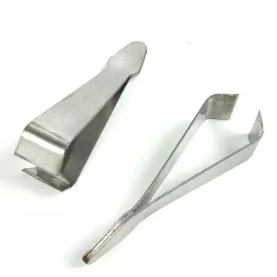 Pulling tweezers plucking pig hair plucking duck hair plucking goose feather pig hair clip Fishbone clip plucking pliers stainless steel clip