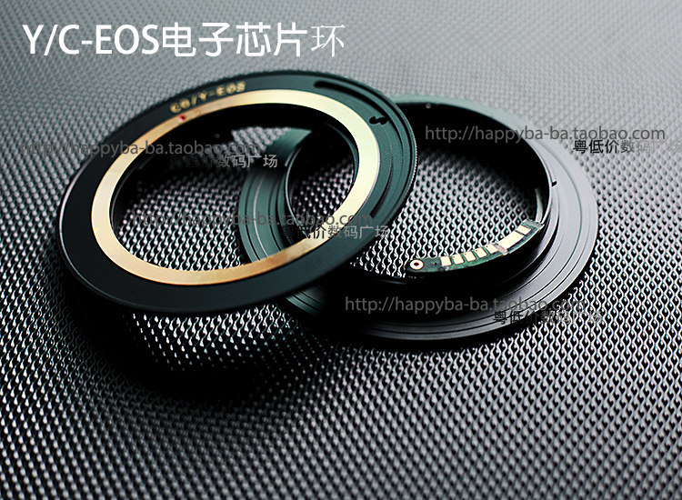 9 generation chip Y C-EOS CY-EOS electronic switching ring CONTAX Conte time lens turning EF connecting ring