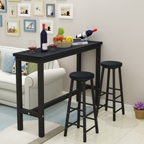 Wall bar table home simple modern living room small bar table and chairs iron narrow table long table high table stool