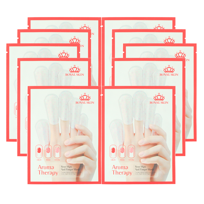 Royal Skin皇冠 芳香玫瑰果指甲膜*10袋 组合