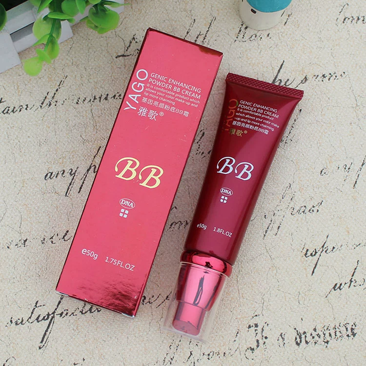 Kem Nền Yage Gene Brightening BB Cream 50g Kem Nền Che Khuyết Điểm Làm Sáng Cô Lập Dưỡng Ẩm Nude Makeup Cushion BB Chính Hãng - Kem BB