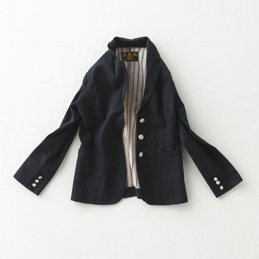 Japan Finliqi* Casual Blazer Women's Pure Cotton Jacket Gold Thread Large Size