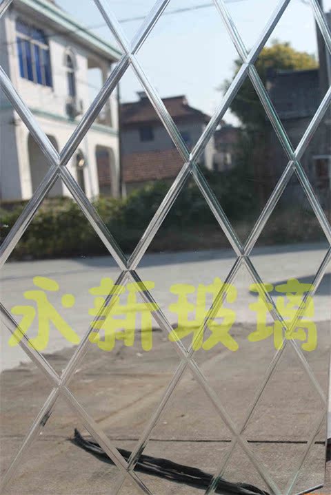 Manufacturer direct sales: tempered glass set to be made of laminated binder clip wire silver mirror tea boash glass colored glass 5-19