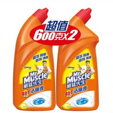 威猛先生洁厕液柠檬600gX2洁厕灵洁厕剂精净马桶清洁剂厕所清洗剂