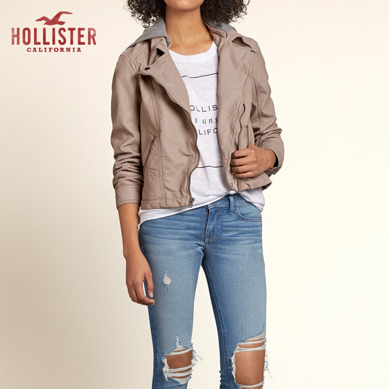 Hollister San Onofre 仿皮夹克 女 86648
