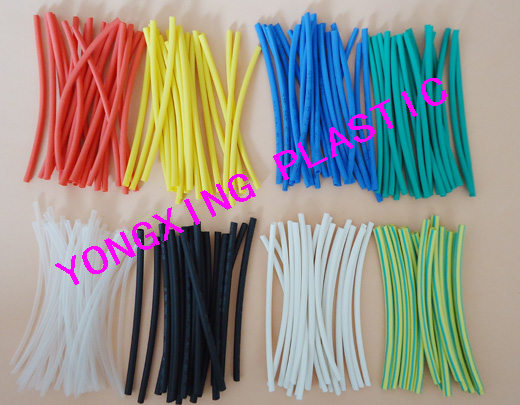 200 pcs 3 5mm heat shrinkable tube set 8 colors red, yellow, blue, green, black, white and transparent two-color bundle wire wrapping wire wrapping