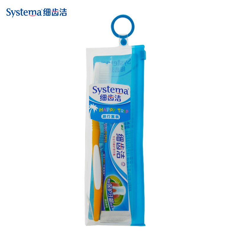 LION 狮王细齿洁旅行套装 systema 牙刷牙膏套装 软毛细毛