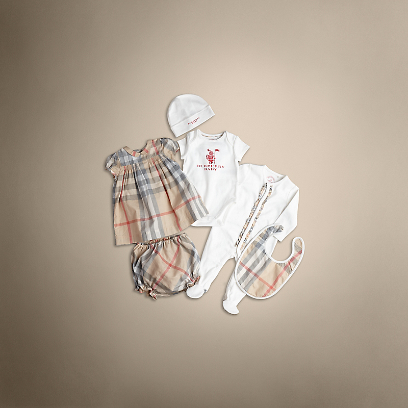 Burberry博柏利 棉质六件套婴儿礼品套装 39179471