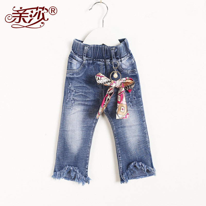 Summer new children's baby jeans Men's and women's baby casual comfort male and female children's baby jeans