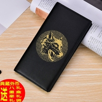 Wallet mens long style Fashion youth Japan-ROK Multi-clamping leather clip Leisure business creative student money clip hand bag tide