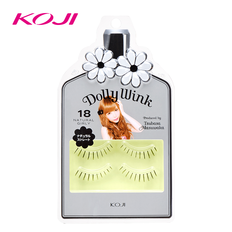 蔻吉KOJI假睫毛 日本益若翼DOLLY WINK 18#自然裸妆深黑眼部效果