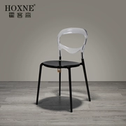 Hocksson Wiener Ghế trong suốt Acrylic thiết kế nội thất nghệ thuật đơn giản hiện đại sáng tạo kim loại bữa ăn ghế