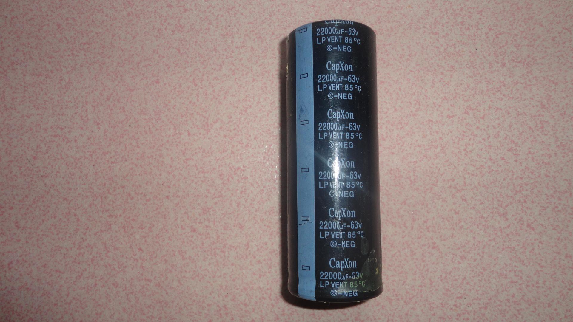 CapXon Taiwan's CapXon 22000uF 63V electrolytic capacitor audio large water