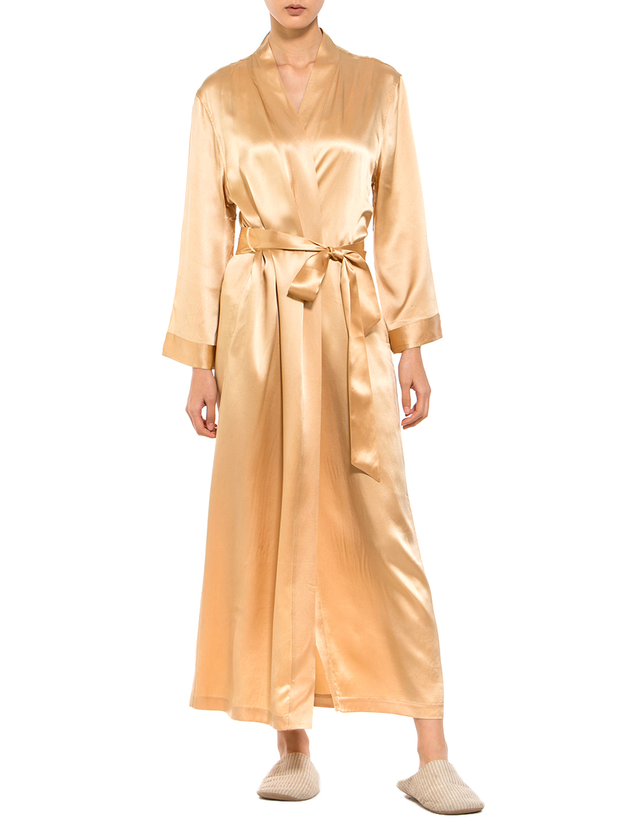 Lucia Berutto 金色浴袍式长款睡衣