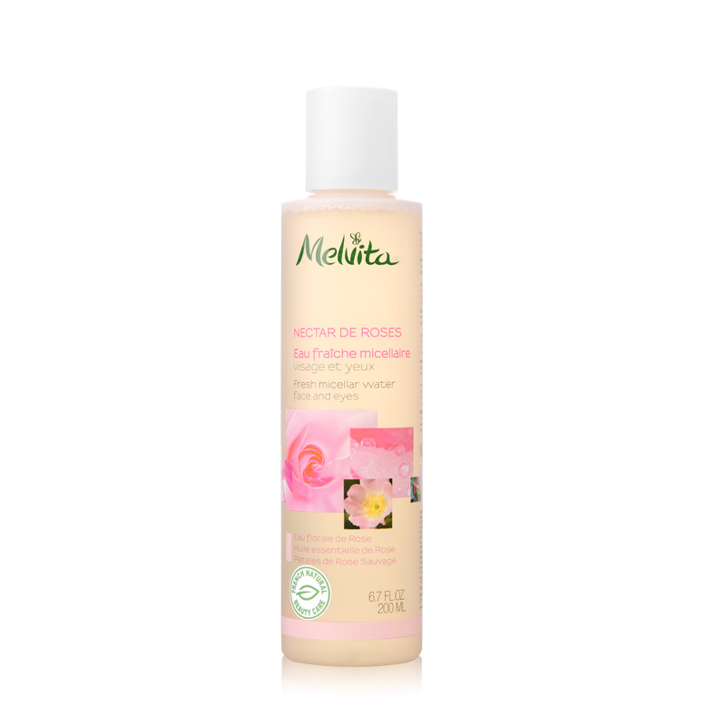 MELVITA蜜葳特 玫瑰精华温和卸妆液 200ml 眼唇脸部深层洁肤水