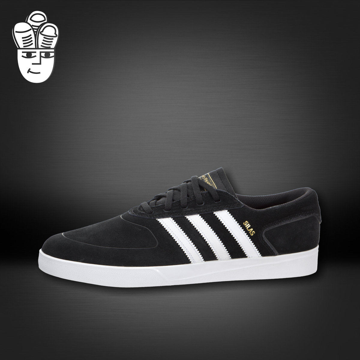 阿迪达斯 Adidas Silas SLR 三叶草低帮男子运动板鞋 休闲鞋 翻毛