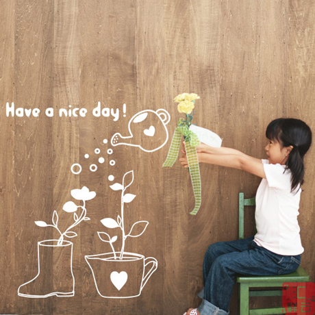 Spring Spring Nursery School Early Teach Pediatrics Shop Window Glass Door Stickers Wall Stickler Wall Stickup Window Flower Decoration Stick Window Flowers
