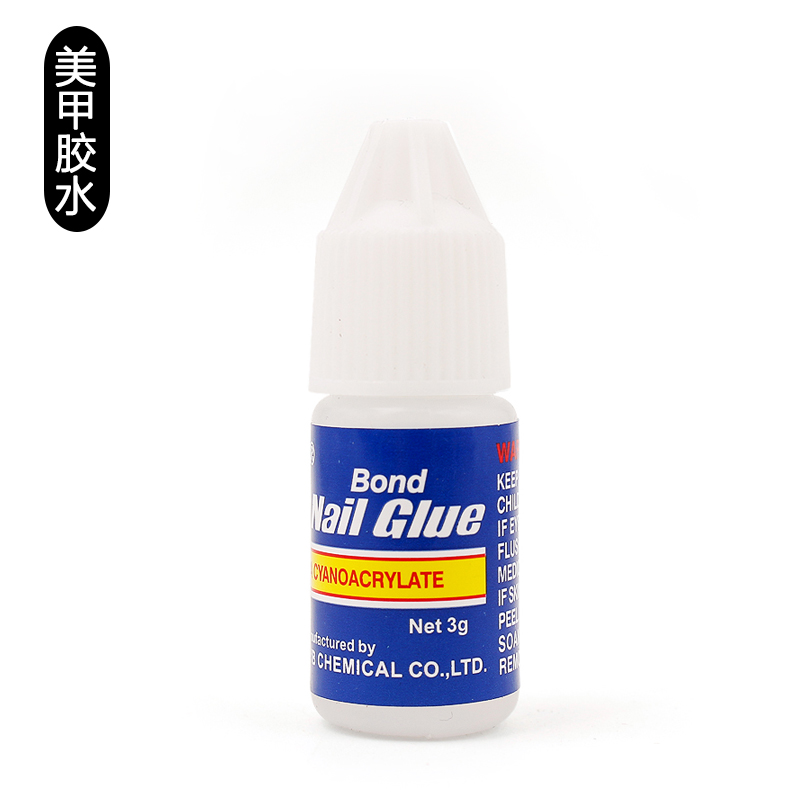 美甲工具胶水钻石啫喱胶速干胶水粘假指甲片 粘饰品 批发
