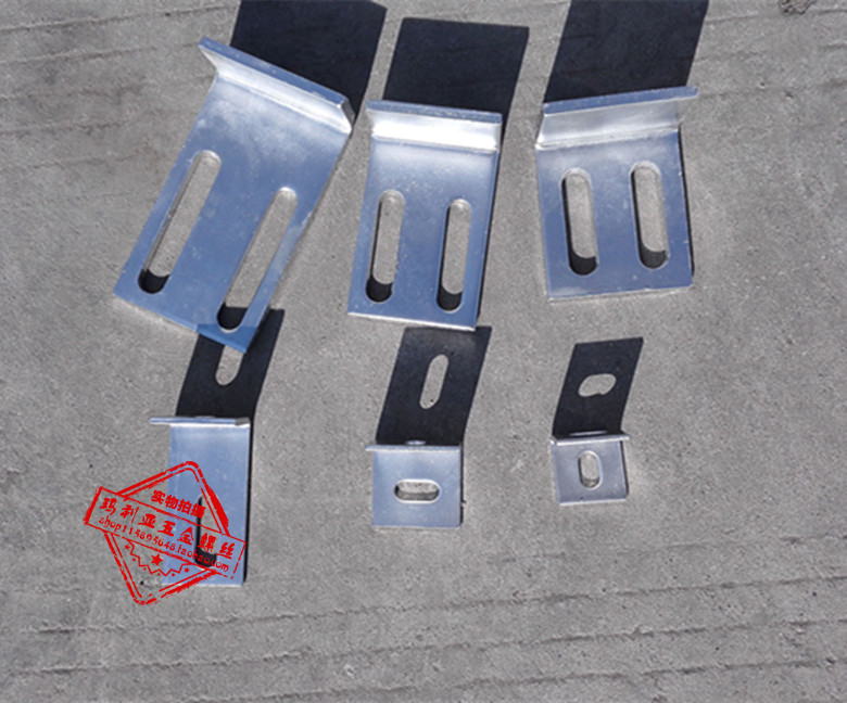 Cold-plated galvanized L angular curtain wall fixed structure parts pre-buried ultra-connected components bending 90 degrees angle code 60 150*80*8