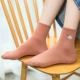 Vớ nữ hoang dã Retro màu kẹo ngọt Đại học thêu Nhật Bản không có xương tất cổ cao Bít tất nữ