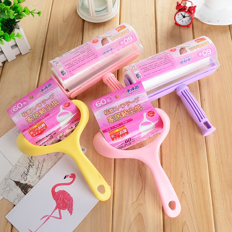 Netdeli sticky hair device Sticky dust paper roller dust brush Sticky hair roller Oblique tear type 10 16cm sticky dust device