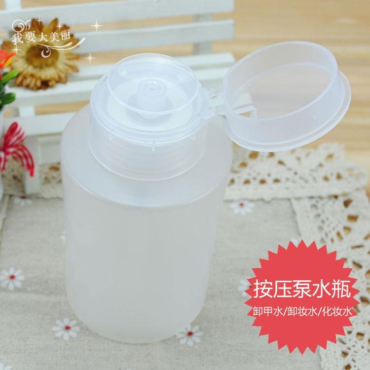 Hong Kong buy makeup remover water nail remover lotion press pump bottle 180ml