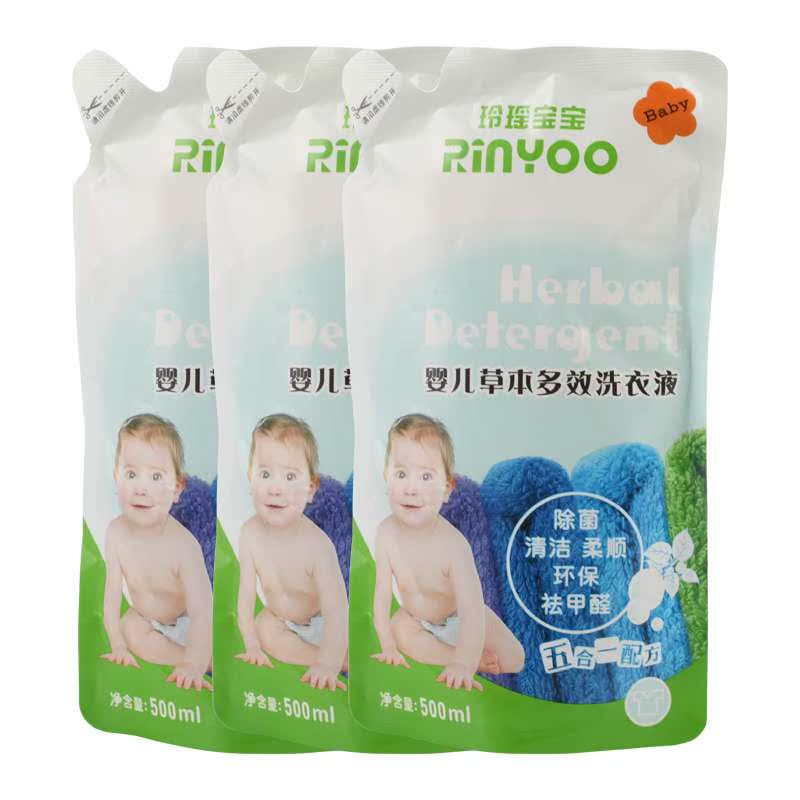 【苏宁易购】玲瑶婴儿草本全效洗衣液500ml*3袋