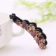Hàn Quốc kẹp tóc phụ kiện rhinestone chuối chuối clip nhỏ dọc tóc đuôi ngựa clip kim cương pha lê kẹp tóc dọc thẻ nữ - Phụ kiện tóc