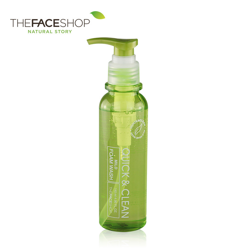 TheFaceShop菲诗小铺爽洁柔和洁面泡沫凝胶145ml祛痘控油乳洗面奶