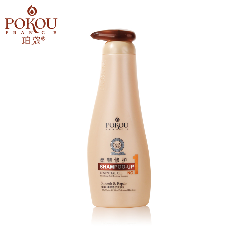 pokou珀蔻 蜡菊精油洗发水 烫染修复洗发乳 舒缓头皮改善干枯毛躁