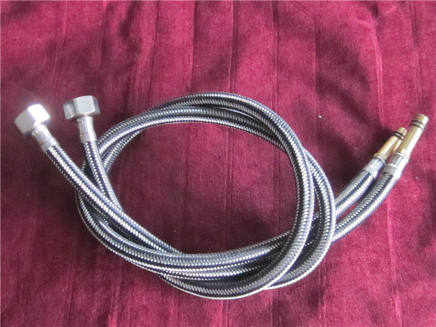 Mona lisa 4 points gun tip hose single hole braided inlet hose faucet explosion-proof cold and hot water pipe