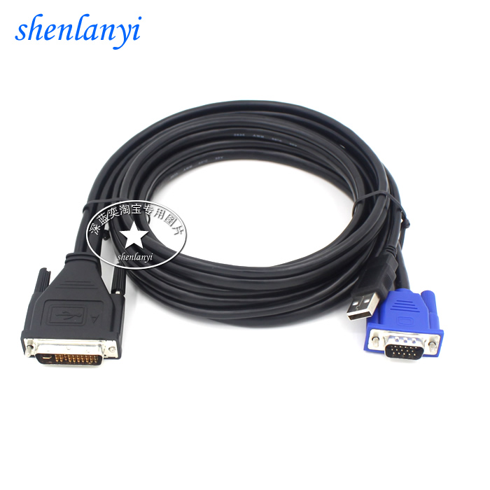 Projector DVI to VGA Cable 30 Ten Five DVI to VGA Ten USB Connection Cable DVI Cable