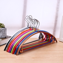 10-pack semi-circular color non-slip non-trace hanger Household adult clothes hanging balcony drying clothes support wardrobe clothes rack