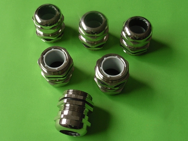 PG-7 metal waterproof joint copper plated nickel cable fixing head PG dust-proof and explosion-proof Gülen metal