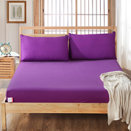 Bông cotton màu tinh khiết giường, giường đơn bao gồm đồng bằng bông Simmons bảo vệ bao gồm không trượt trải giường tùy chỉnh thực hiện