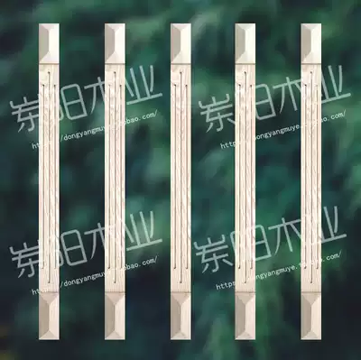 Ashlar solid wood Roman column door cover line European style decoration overall cabinet Roman column stigma wood can be customized