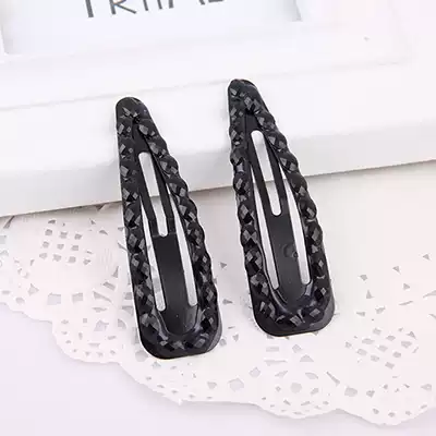 South Korea Super Flash black crystal glazed diamond BBB clip edge clip clip hairclip bang hair hair accessories water drop clip