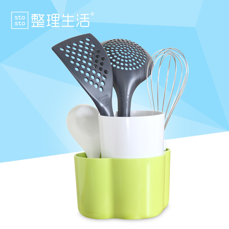 整理生活荷兰进口厨房置物架餐具晾晒落地厨房用具储物盒子收纳盒