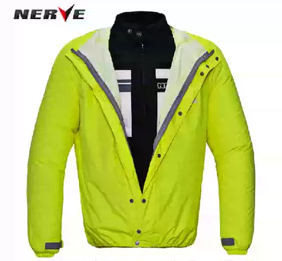 NERVE Greenland summer mesh locomotive wet raincoat combination set anti-drop breathable riding suit