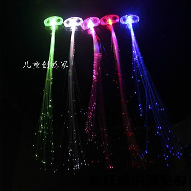 Butterfly Seven Color Luminous Braid Sparkling Fiber Braid Sparkling Hair LED Silk Braid Bar Prom Festival