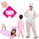 Heo con một bộ đồ ngủ mùa thu và mùa đông Chàng trai và cô gái hoạt hình dịch vụ nhà động vật flannel trong phiên bản nhà vệ sinh trẻ em lớn thoi trang be yeu Áo liền quần