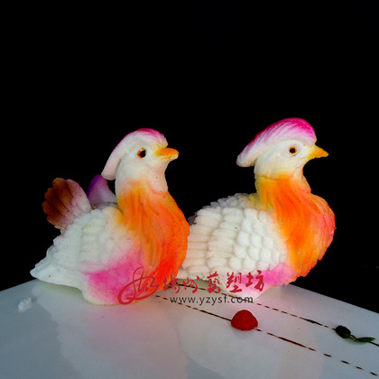 Salt Sculpture Mold Ice Sculpture Die Agar Sculpture Sugar Art Molds Mandarin Ducks Mandarin Ducks